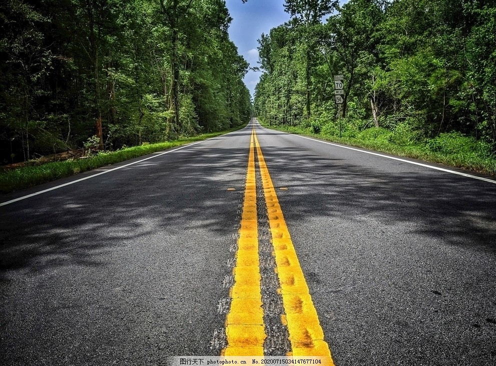 道路壁纸高清森林景色图片 自然风景 自然景观 图行天下素材网