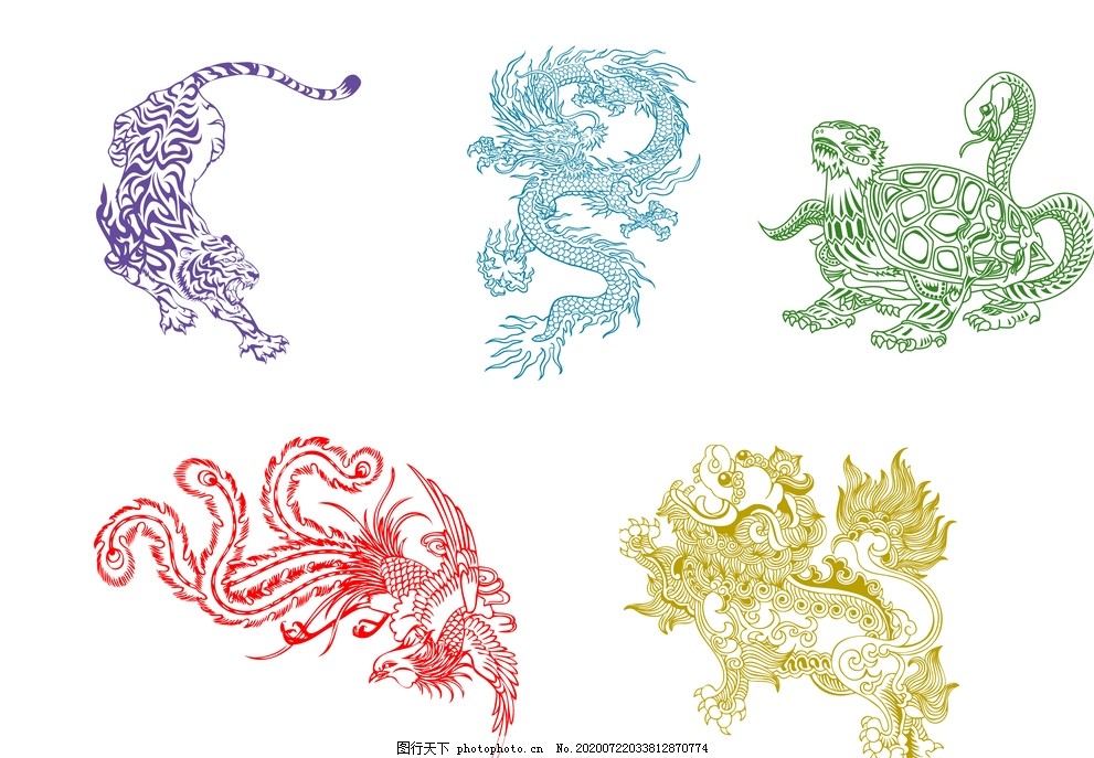 中国四大神兽麒麟图片 其他图片素材 其他 图行天下素材网