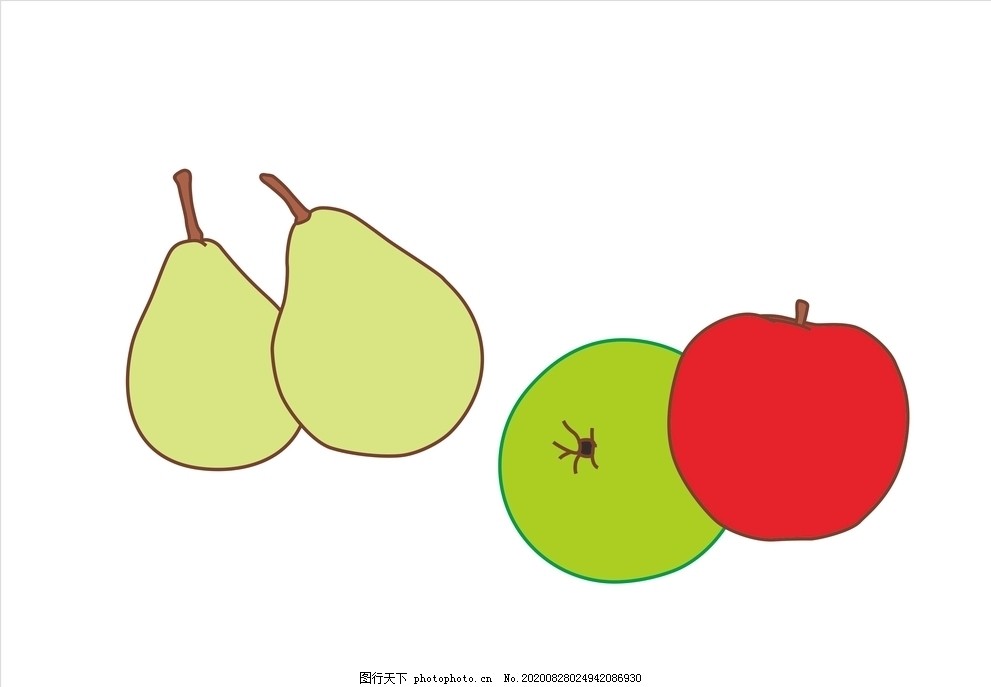水果苹果生梨图片 水果 生物世界 图行天下素材网