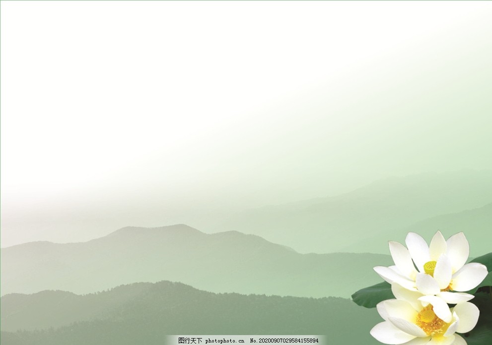 白莲花图片 设计案例 广告设计 图行天下素材网